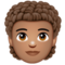 Personne: Peau Moyenne, Cheveux Bouclés
