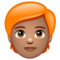 Personne: Peau Moyenne, Cheveux Roux
