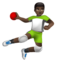 Personne Jouant Au Handball: Peau Foncée