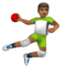 Personne Jouant Au Handball: Peau Moyennement Foncée