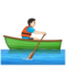 Personne Ramant Dans Une Barque: Peau Claire
