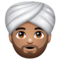 Personne En Turban: Peau Moyenne