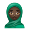 Femme Avec Foulard: Peau Foncée