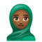 Femme Avec Foulard: Peau Moyennement Foncée