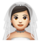 Personne Mariée Avec Voile: Peau Claire