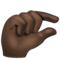 Pouce Et Index Rapprochés: Peau Foncée