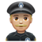 Policier: Peau Moyennement Claire