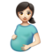 Femme Enceinte: Peau Claire