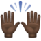 Mains Levées: Peau Foncée