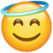 Visage Souriant Avec Auréole