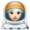 Astronaute Femme: Peau Claire