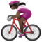 Cycliste Femme: Peau Foncée