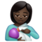 Femme Nourrissant Un Bébé: Peau Foncée