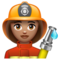 Pompier Femme: Peau Moyenne