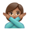 Femme Faisant Un Geste D’Interdiction: Peau Moyenne
