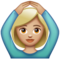 Femme Faisant Un Geste D’Acceptation: Peau Moyennement Claire