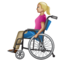 Femme En Fauteuil Roulant Manuel: Peau Moyennement Claire