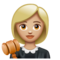 Juge Femme: Peau Moyennement Claire