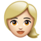 Femme: Peau Claire, Cheveux Blonds