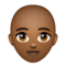 Femme: Peau Moyennement Foncée, Chauve