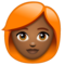 Femme: Peau Moyennement Foncée, Cheveux Roux