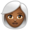 Femme: Peau Moyennement Foncée, Cheveux Blancs