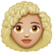 Femme: Peau Moyennement Claire, Cheveux Bouclés