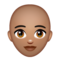 Femme: Peau Moyenne, Chauve