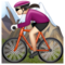 Femme En VTT: Peau Claire