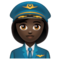 Pilote Femme: Peau Foncée