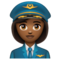 Pilote Femme: Peau Moyennement Foncée