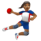 Handballeuse: Peau Moyennement Foncée