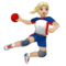Handballeuse: Peau Moyennement Claire