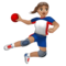Handballeuse: Peau Moyenne