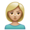Femme Qui Boude: Peau Moyennement Claire