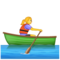 Rameuse Dans Une Barque