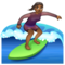 Surfeuse: Peau Moyennement Foncée