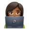 Informaticienne: Peau Moyennement Foncée