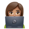 Informaticienne: Peau Moyenne