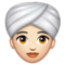 Femme En Turban: Peau Claire