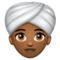 Femme En Turban: Peau Moyennement Foncée