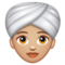 Femme En Turban: Peau Moyennement Claire