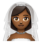 Femme Avec Voile: Peau Moyennement Foncée