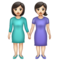 Deux Femmes Se Tenant La Main: Peau Claire