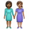 Deux Femmes Se Tenant La Main: Peau Moyennement Foncée, Peau Moyenne