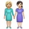 Deux Femmes Se Tenant La Main: Peau Moyennement Claire, Peau Claire