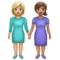 Deux Femmes Se Tenant La Main: Peau Moyennement Claire, Peau Moyenne