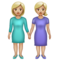 Deux Femmes Se Tenant La Main: Peau Moyennement Claire