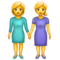 Deux Femmes Se Tenant La Main