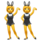 Femmes Avec Des Oreilles De Lapin